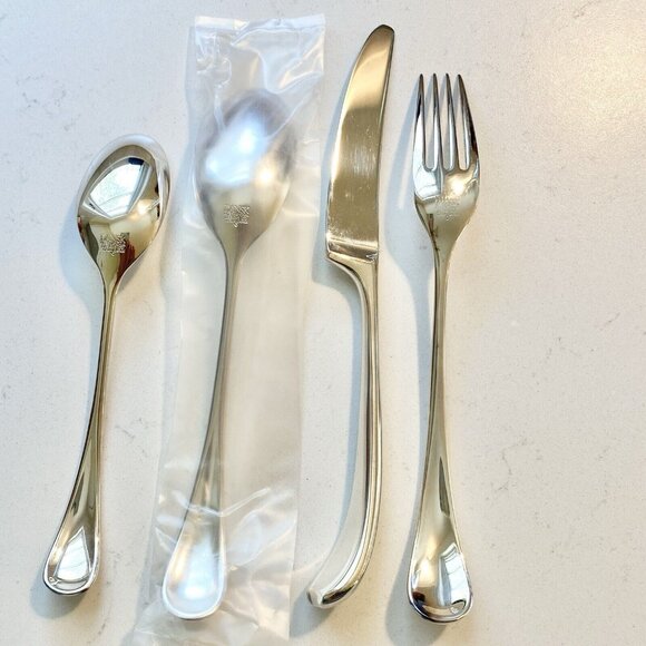 MCM DANSK Torun SP Japan Silverplate Flatware, Set Of 4, AS IS, Read Description - Picture 3 of 10